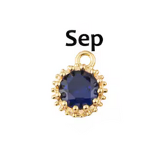 Round Birthstone Charm Collection