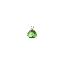 Gold framed Pear shaped charm