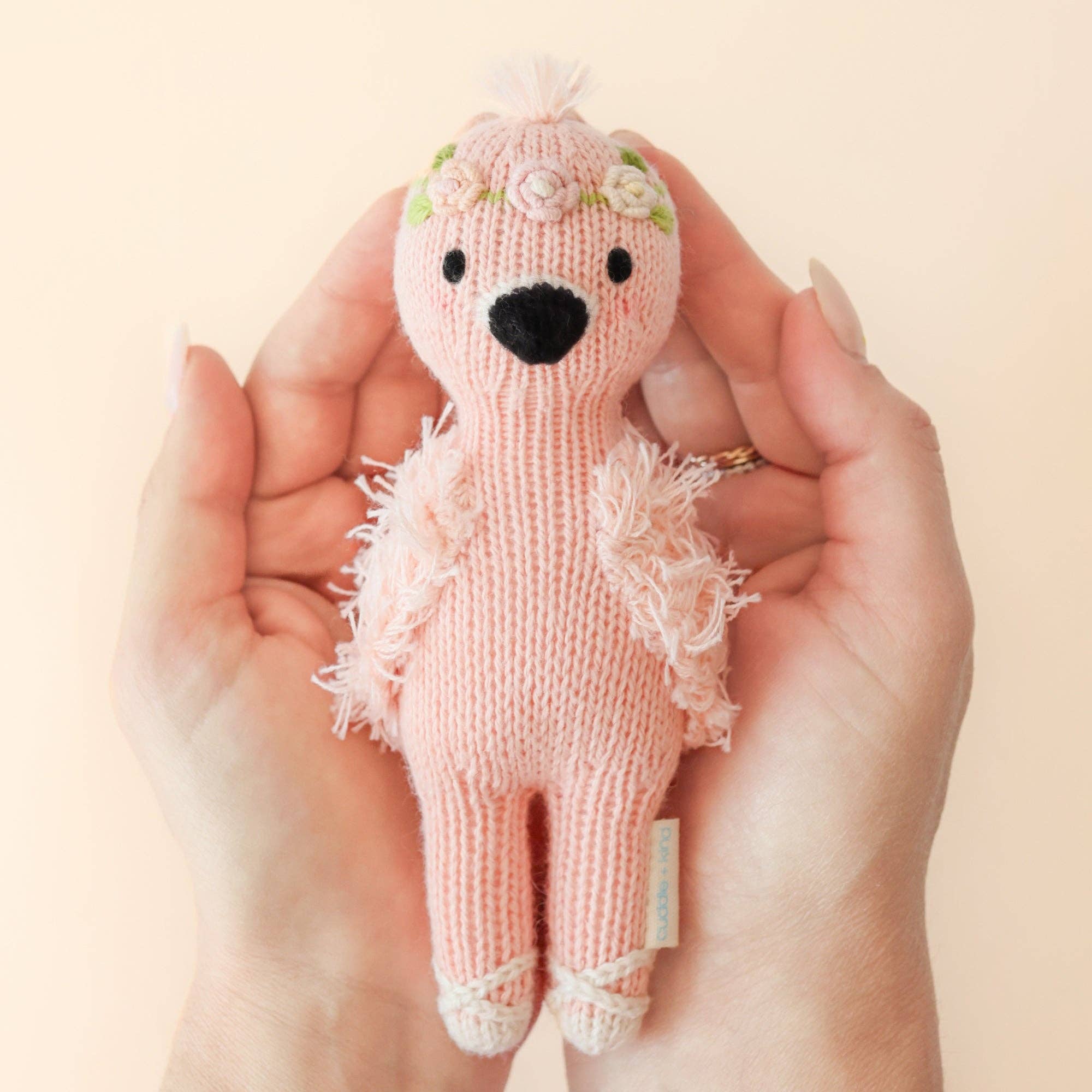 Tiny Penelope the Flamingo | cuddle + kind