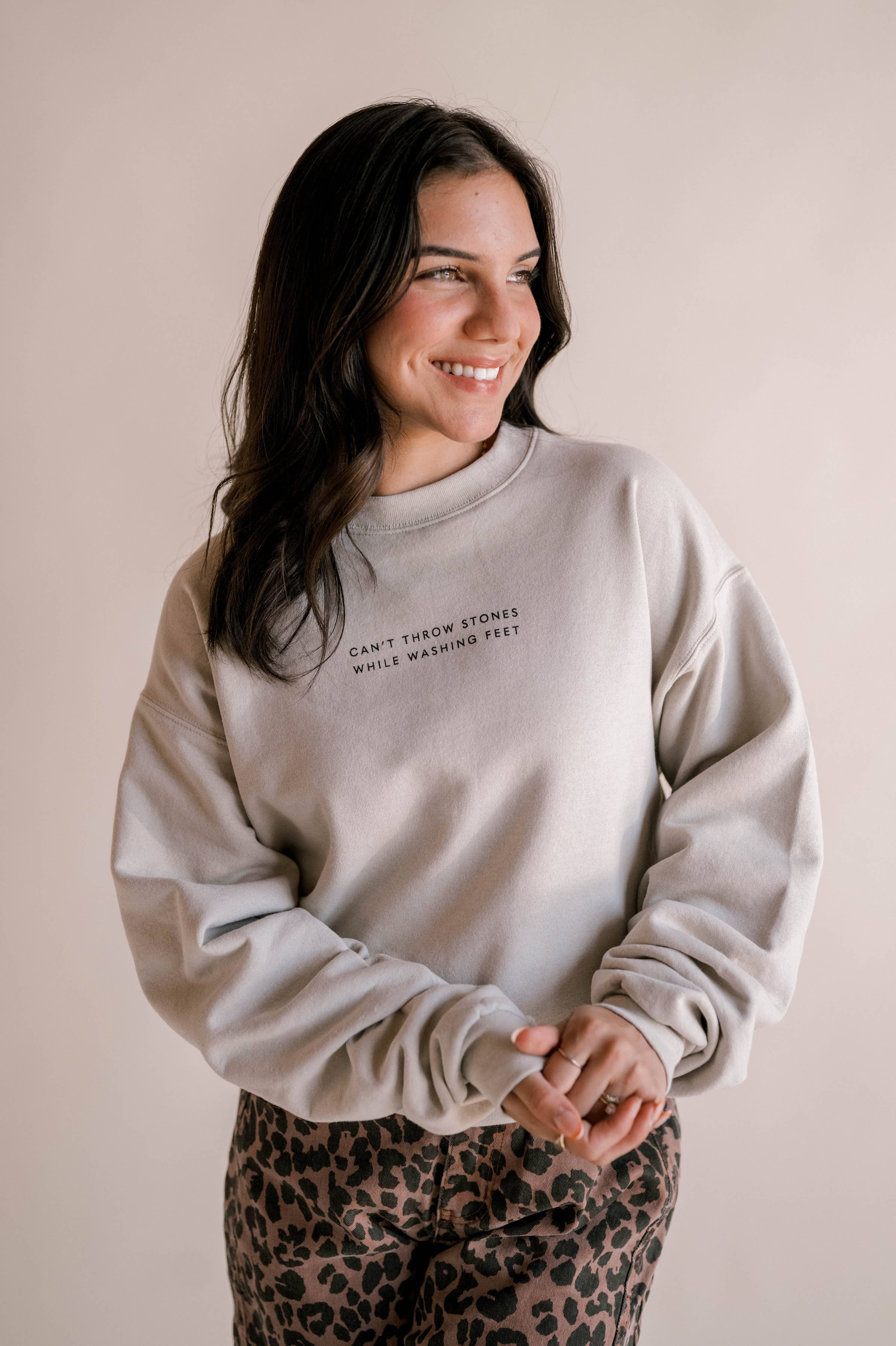 Can't Throw Stones Pullover | Christian Pullover