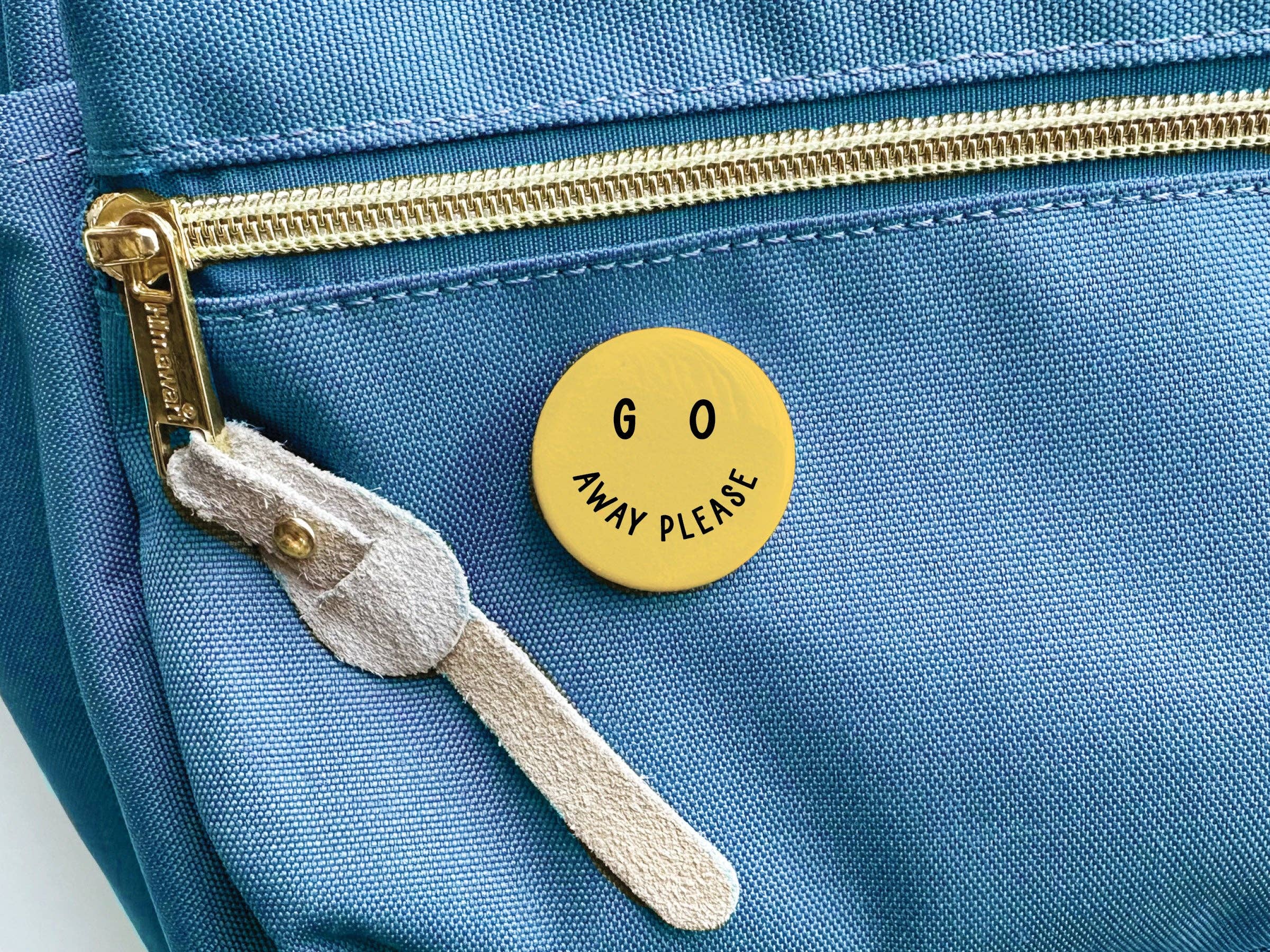 Go Away Please Button