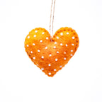 Handmade Mini Hearts Felt Ornaments