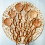 Twisted Handle Wooden Spoon