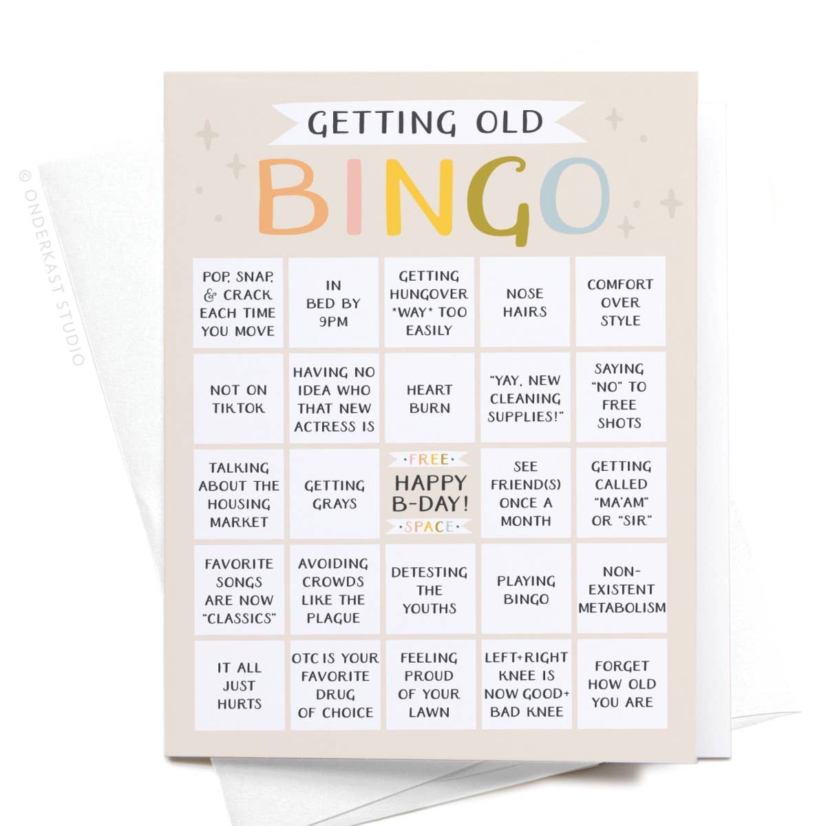 Getting Old Bingo Birthday Card