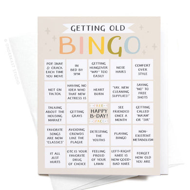 Getting Old Bingo Birthday Card