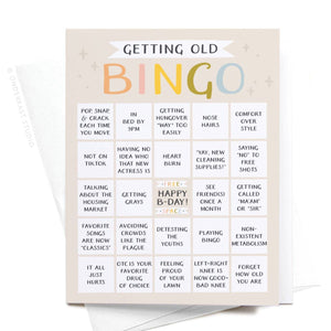 Getting Old Bingo Birthday Card