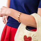 Kirsten Brass Heart Bracelet