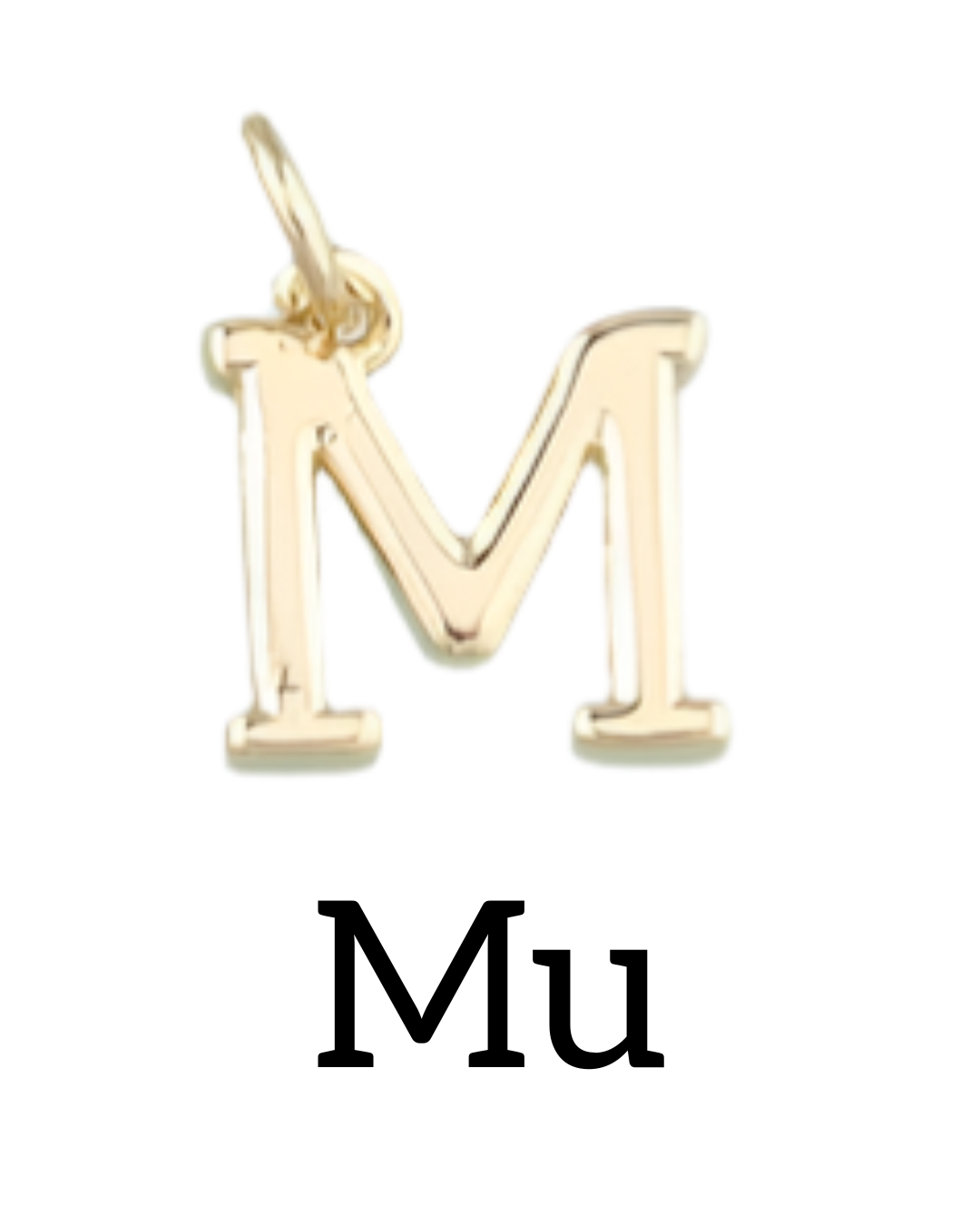 GREEK Letter Charm Collection