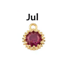 Round Birthstone Charm Collection