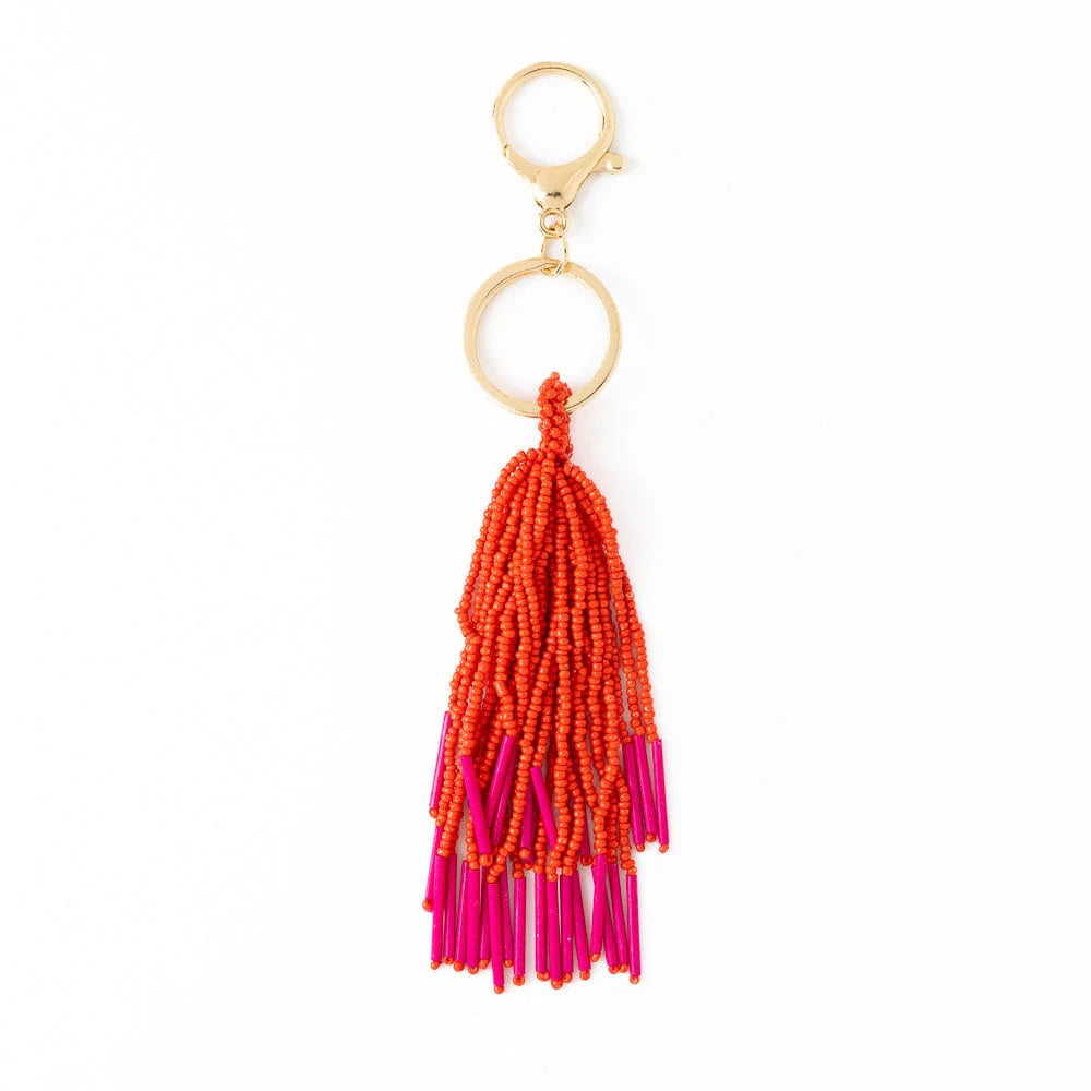 Diana Tassel Beaded Bag Charm