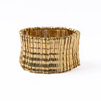 Winnie Wide Stretch Bracelet Brass