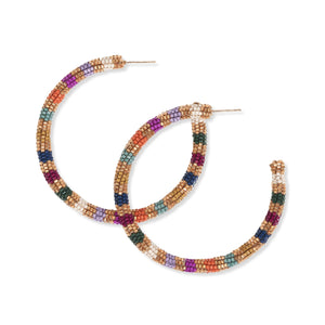 Raquel Muted Striped Hoops