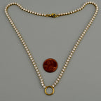Gold Rhinestone Chain Tennis Necklace