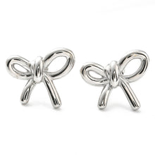 Thick Silver Bow Studs
