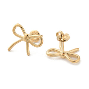 Dainty Bow Studs