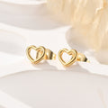 Hollow Heart Mini Stud