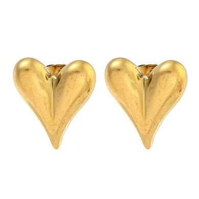 Puffy Heart Studs