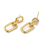 Gold Chain Link Earrings