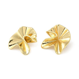 Gold Petal Studs