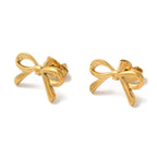 Ribbon Bow Studs