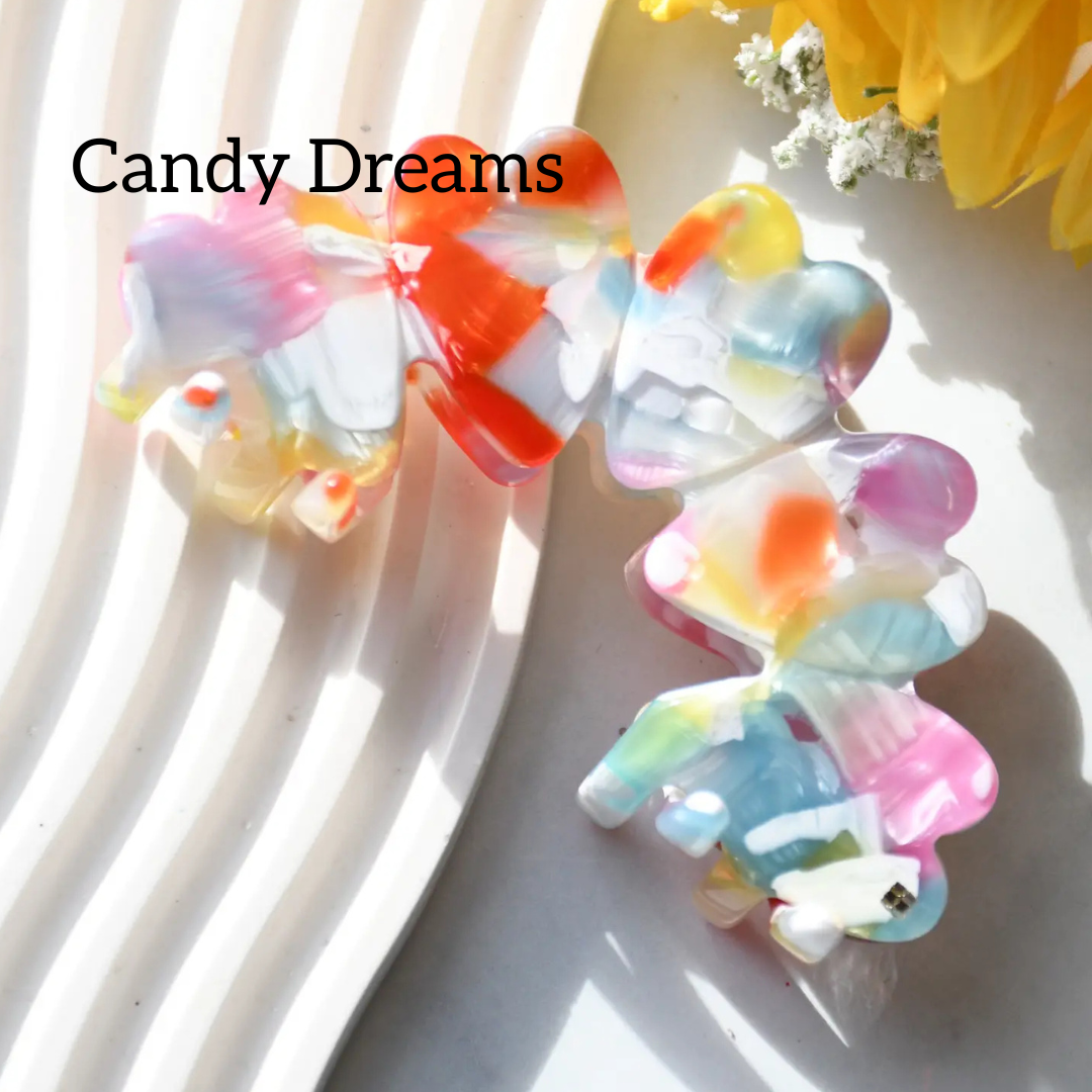 Heart Acetate Hair Claw