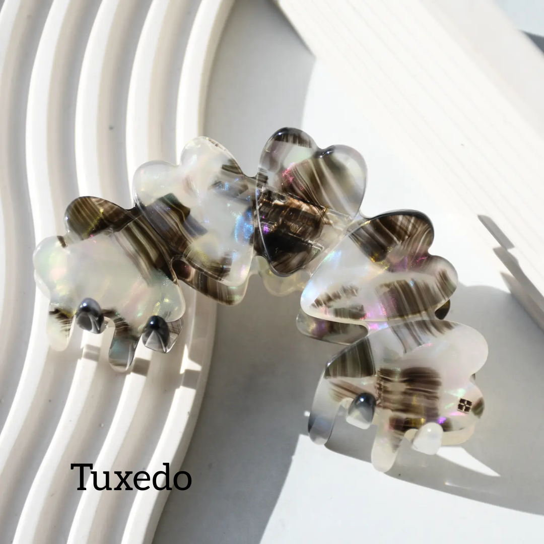 Heart Acetate Hair Claw