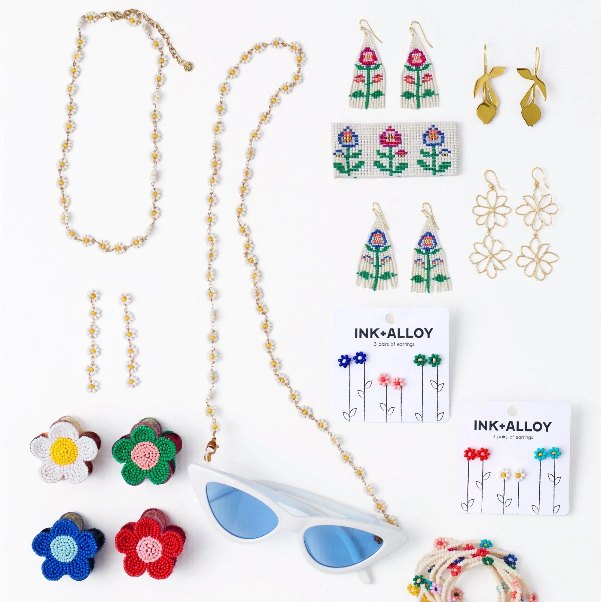 Tina Flower Stud Trio