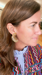 Ginkgo Leaf Stud Earrings