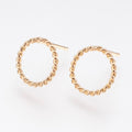 Twisted Rope Circle Stud
