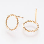 Twisted Rope Circle Stud