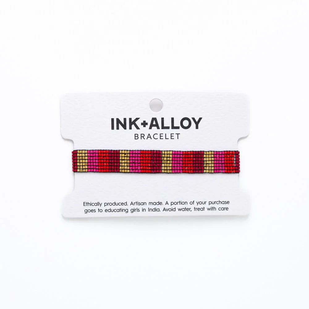 Alex Stripes Beaded Stretch Bracelet