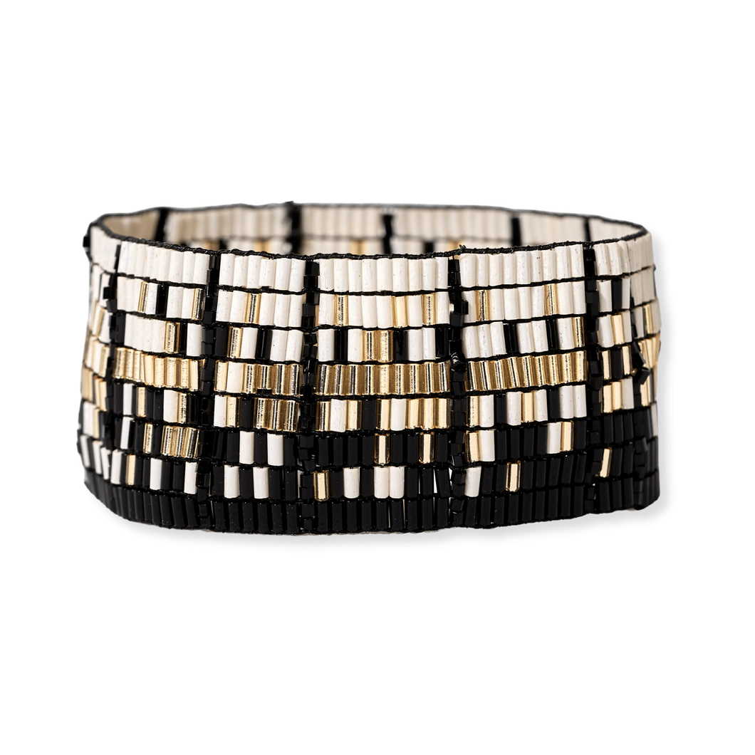 Natalia Black Gradient Bead Bracelet