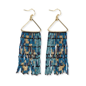 Patricia Mixed Luxe Bead Gradient Fringe Earrings