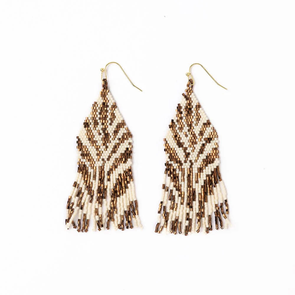 Beaded Fringe Earrings
