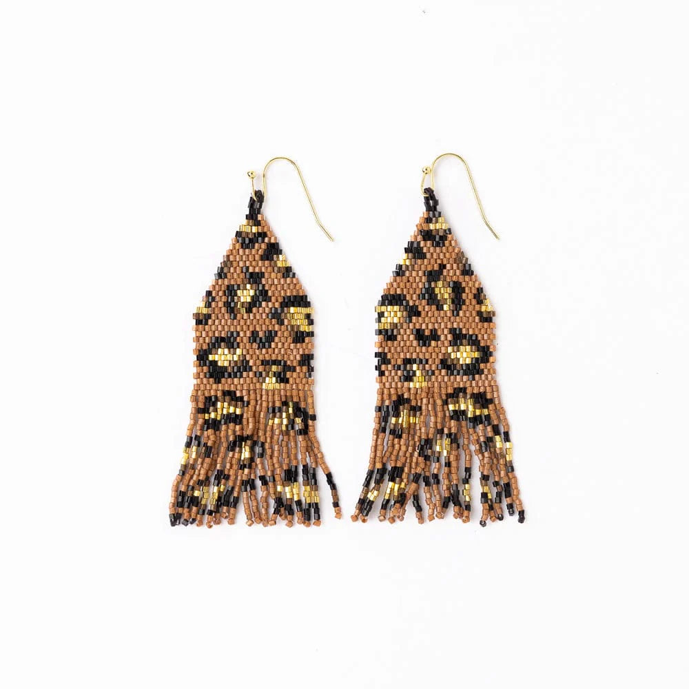 Beaded Fringe Earrings