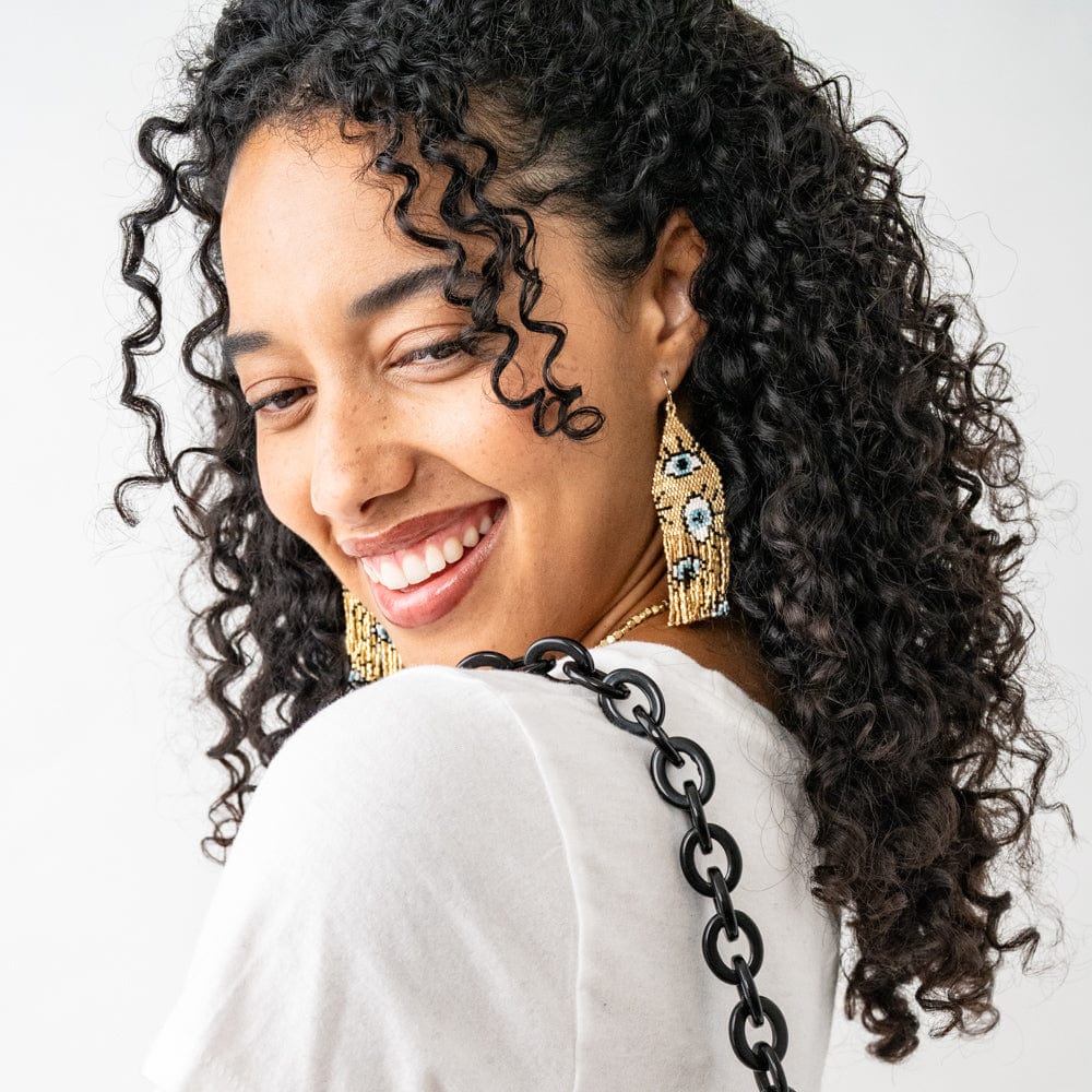 Beaded Fringe Earrings