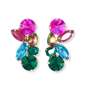 Ivy Rainbow post earrings