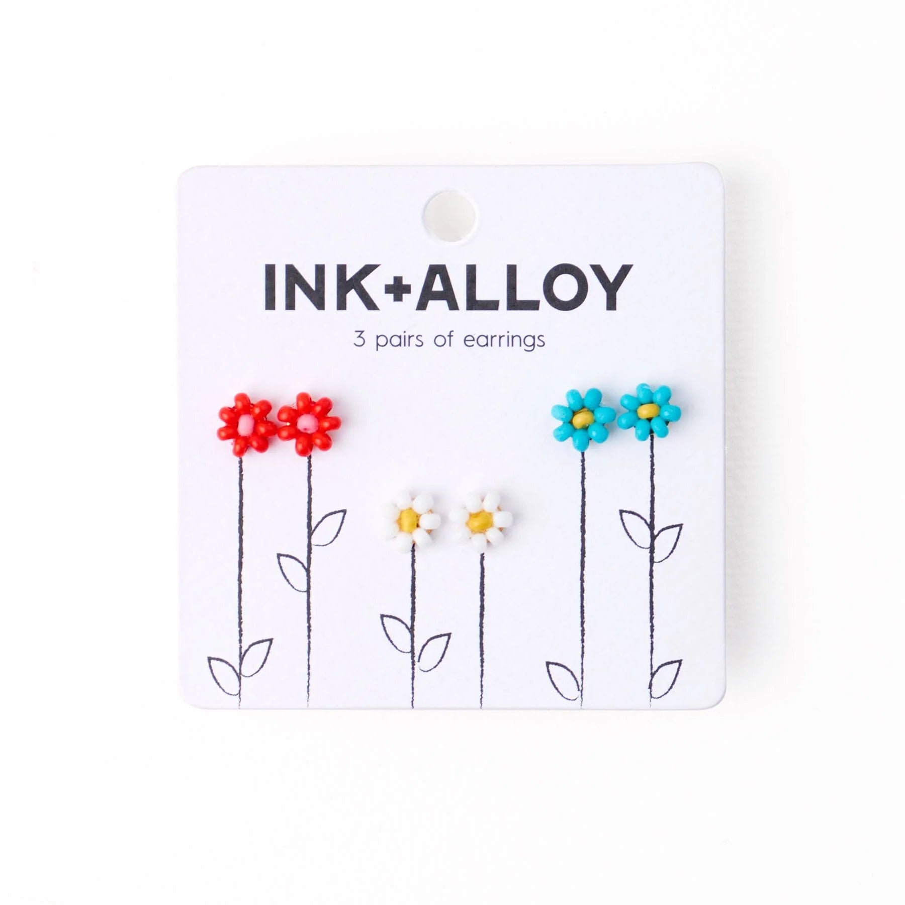 Tina Flower Stud Trio