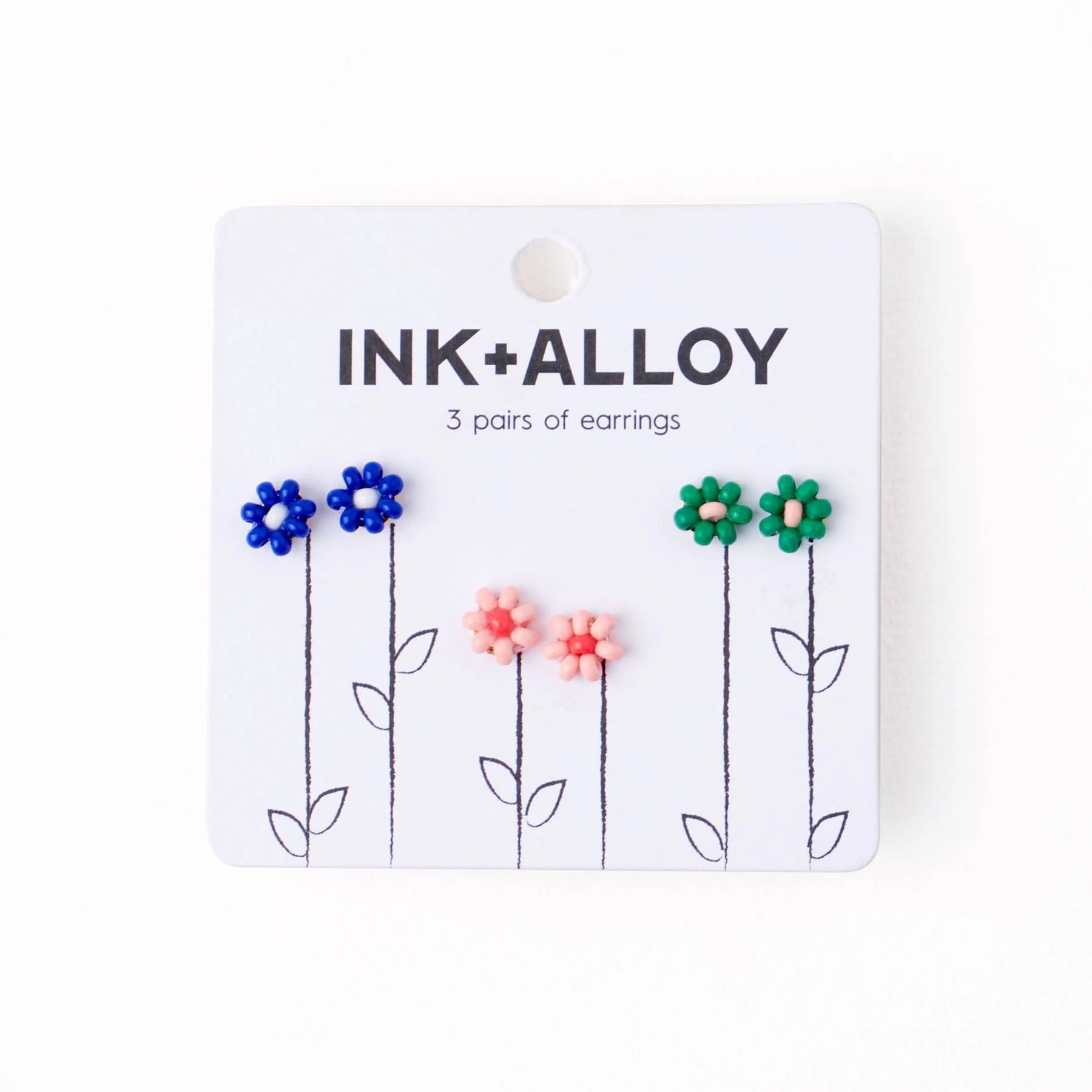 Tina Flower Stud Trio