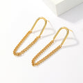 Gold Open Arch Dangle Earring