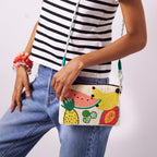 Leila Beaded Fruit Clutch