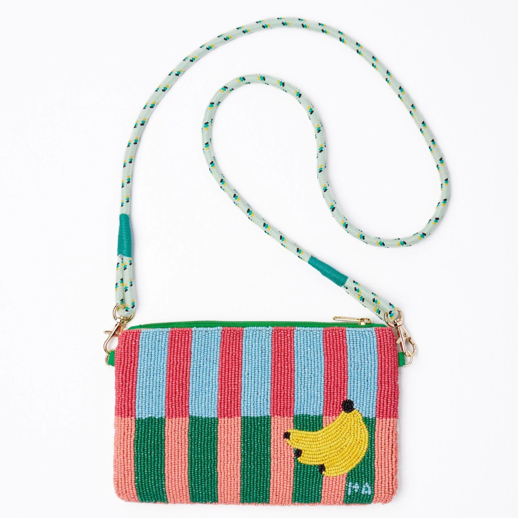 Leila Beaded Fruit Clutch