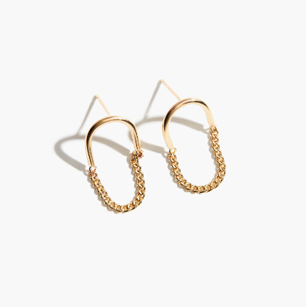 Arc Chain earrings
