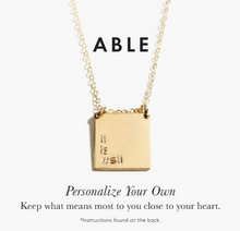 Personalized Phrase Necklace