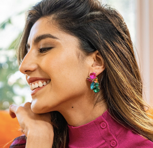 Ivy Rainbow post earrings