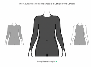 Black Courtside Sweatshirt Dress