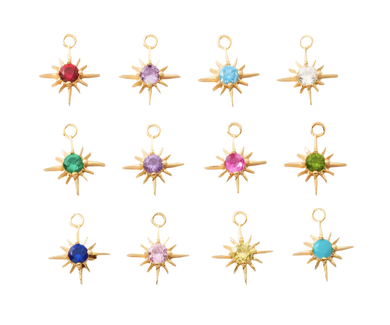 Star Birthstone Charm Collection