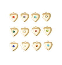 Heart Locket Birthstone Charm Collection