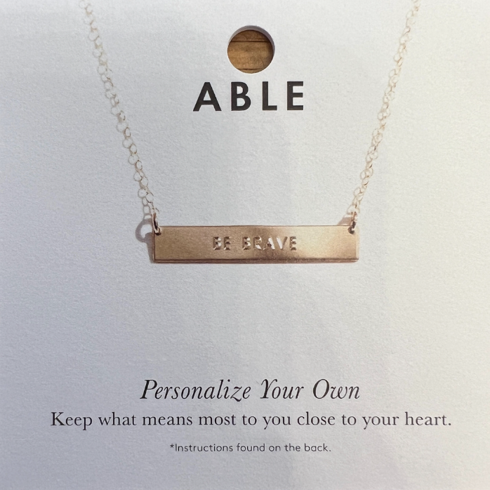 Personalized Bar Necklace