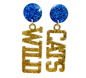 Wildcats acrylic earrings